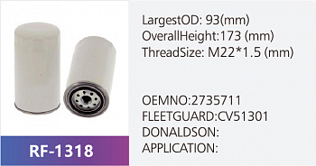 Фильтр масляный RF-1318 (1/)